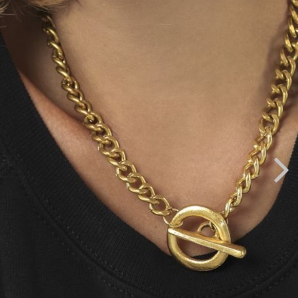 Vestopazzo Brass CHAIN NECKLACE T-BAR 🤩 - Picture 2 of 4